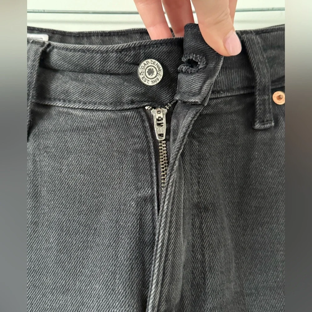 GAP Women’s Curvy High Rise Stride Wide Leg Jeans in Black, Size 29 Regular - Picture 3 of 7